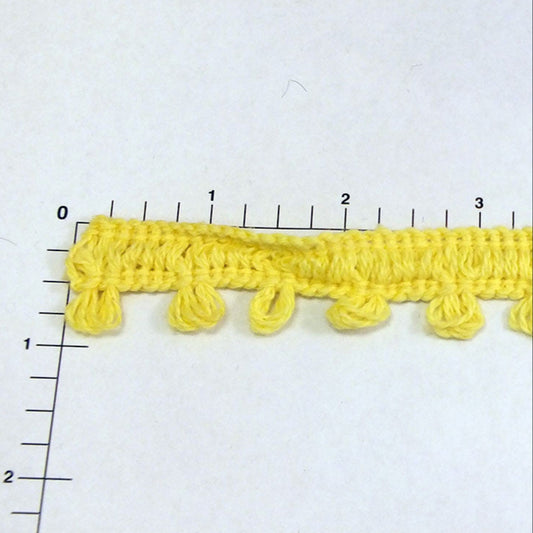 Yellow Loop Fringe 3/4"