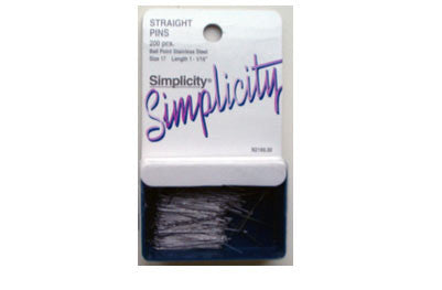 Straight Pins 200 Pack (Box of 12)