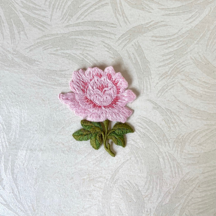Large Stitched Rose Applique - 3 Colorways