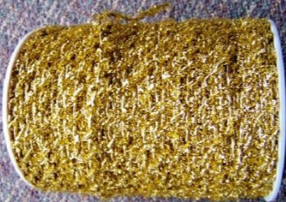 Sparkle Metallic Gold Elastic Cord, 250 Yds (1 Roll)