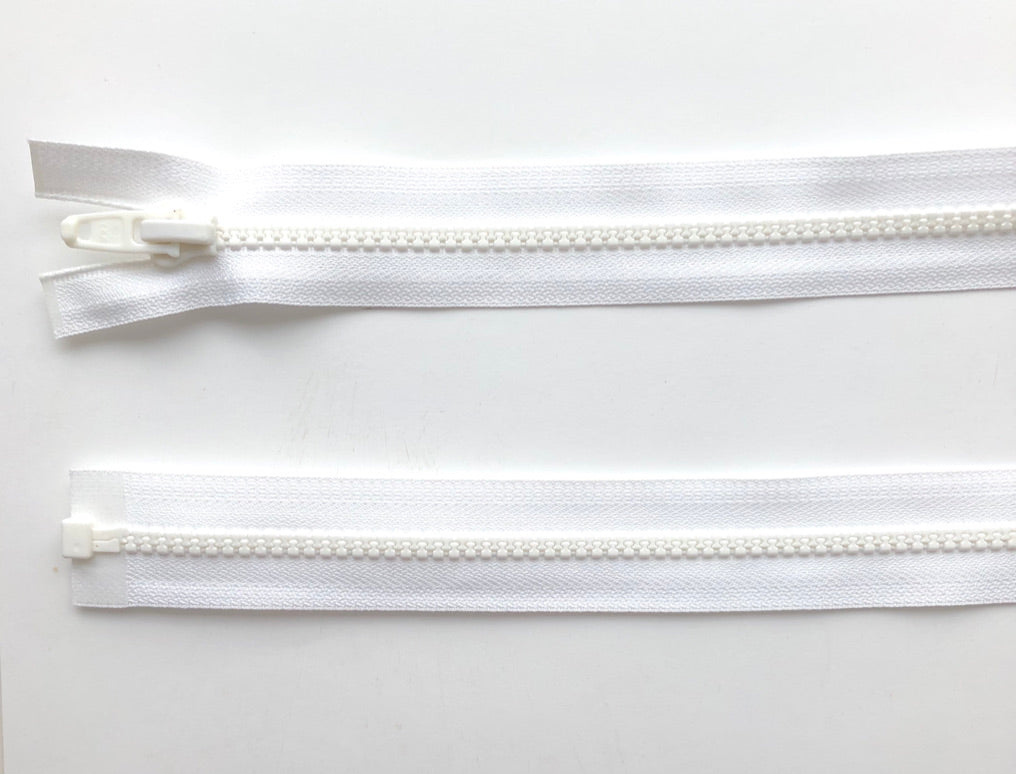 #5 Medium Weight 66" White YKK Zipper