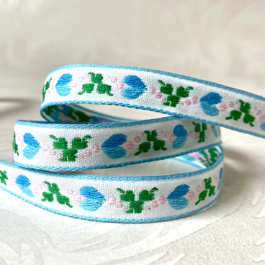 Narrow Hearts on the Side Jacquard 1/2" - 7 Colorways