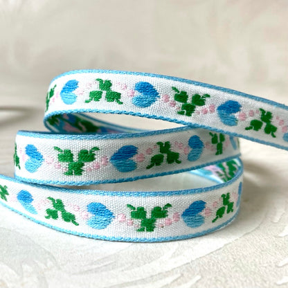 Narrow Hearts on the Side Jacquard 1/2" - 7 Colorways