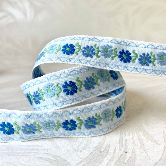 Floral Daisy Jacquard 3/4" - 9 Colorways