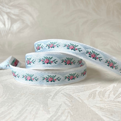 Oval Bouquet Floral Jacquard 11/16" - 7 Colorways