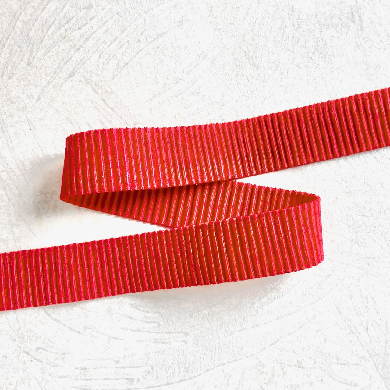 Accordion Pleated Satin Ribbon 5/8" - 3 Colors
