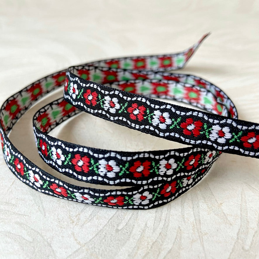 Floral Jacquard 7/16"