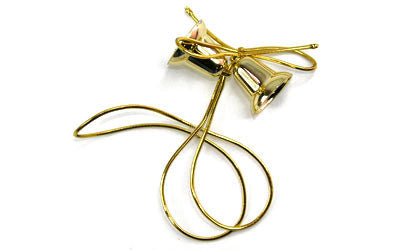 Gold Bells with Stretch Loop (Box of 100)