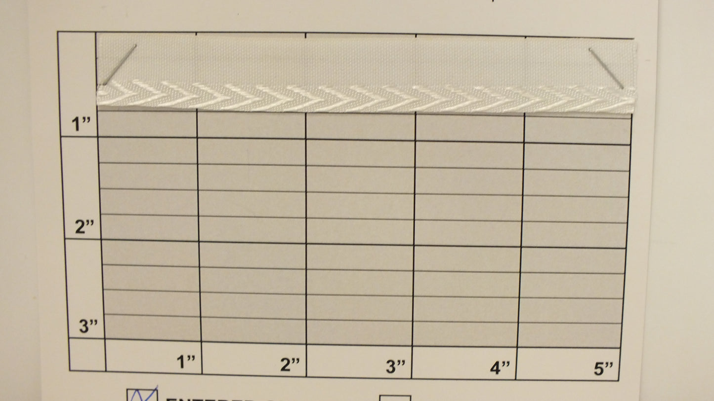 Chevron Piping w/Lip 1/4" (Per Yard) 2 Colors