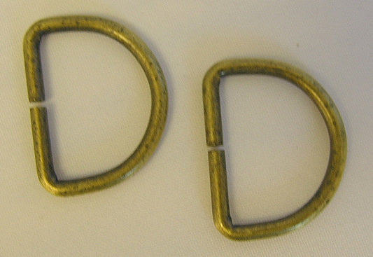 Brass "Dee Ring" (Box of 25)