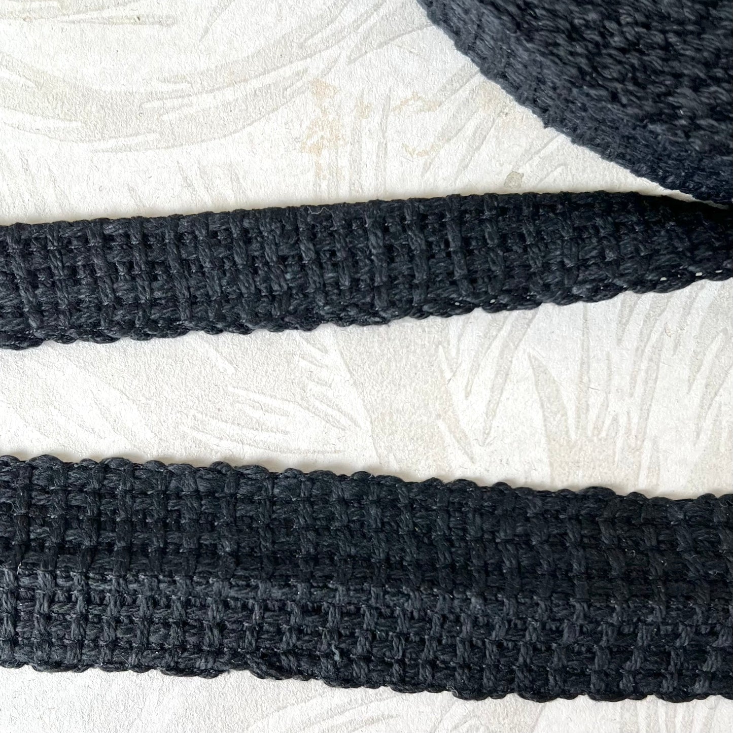 Cotton Foldover Braid Black