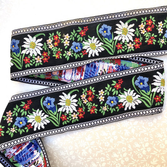 Wide Floral Jacquard 3-3/4" - 3 Colorways