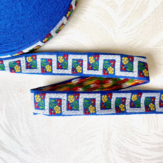    Floral_Greek_Key_Jacquard_Ribbon