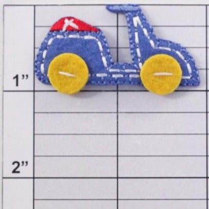 Toy Vehicles Appliques - 3 styles