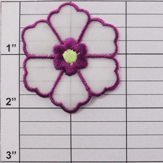 2" flower applique 9 colors