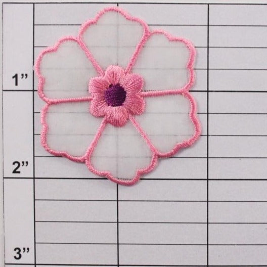 2" flower applique 9 colors
