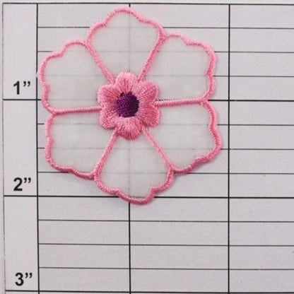 2" flower applique 9 colors