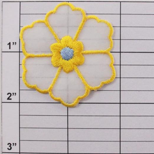 2" flower applique 9 colors