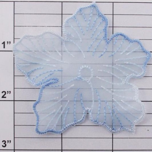 3" nylon flower applique 6 colors