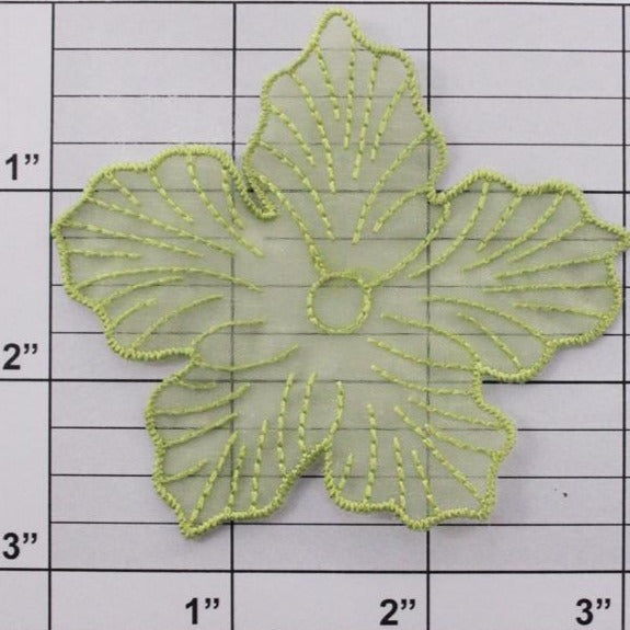 3" nylon flower applique 6 colors