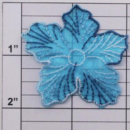 Sheer Embroidered Flower Applique 4 colors