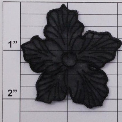 Sheer Embroidered Flower Applique 4 colors