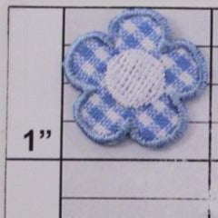 Checkered Flower Applique 4 colors (6 per bag)