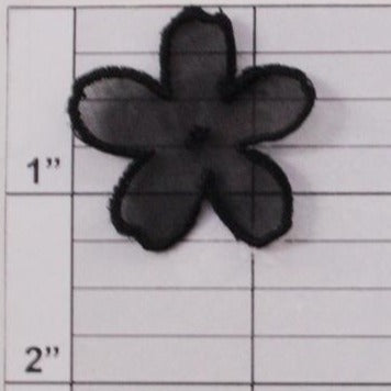 Nylon flower applique 10 colors (6 per bag)