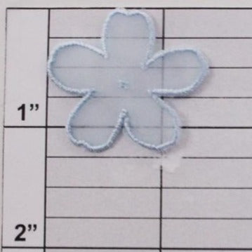 Nylon flower applique 10 colors (6 per bag)