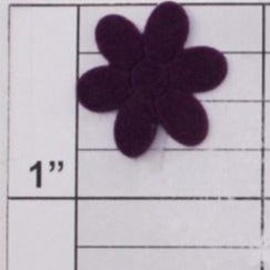 Felt flower applique 10 colors (6 per bag)