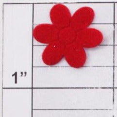 Felt flower applique 10 colors (6 per bag)