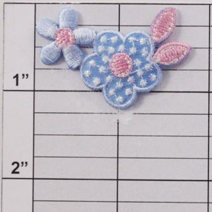 Polka dot flower applique 4 colors