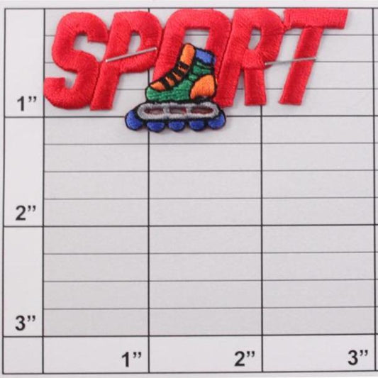 Sport-rollerskate applique