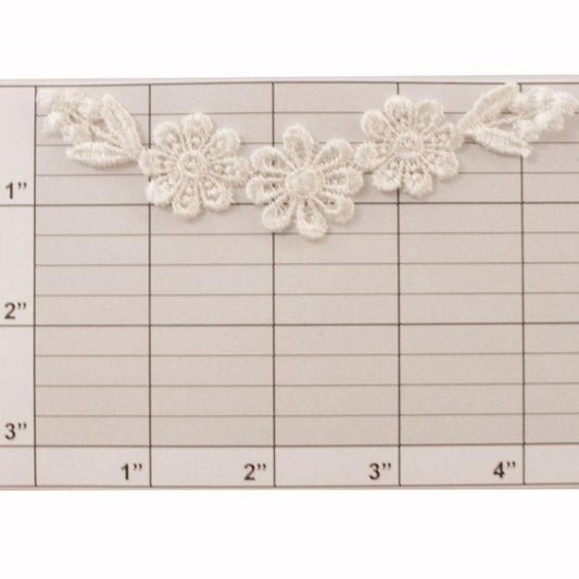 4-1/4" embroidered floral applique