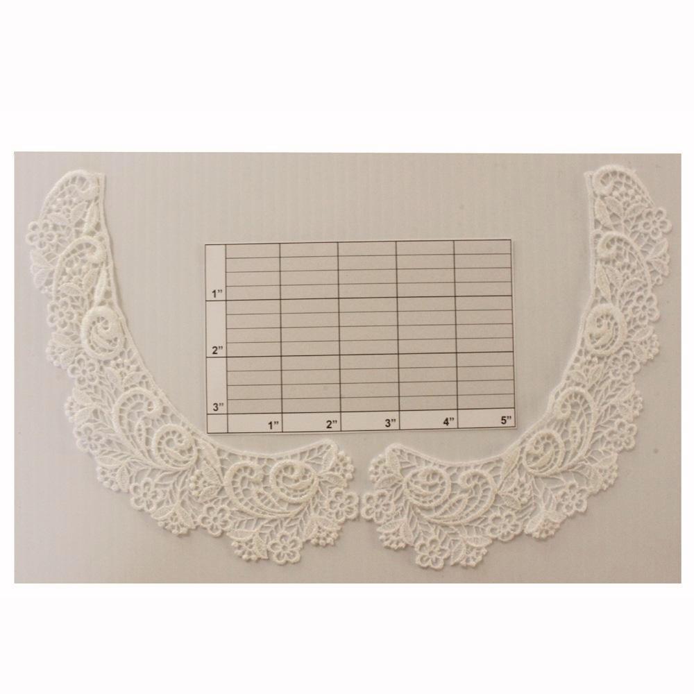 Embroidered collar pieces