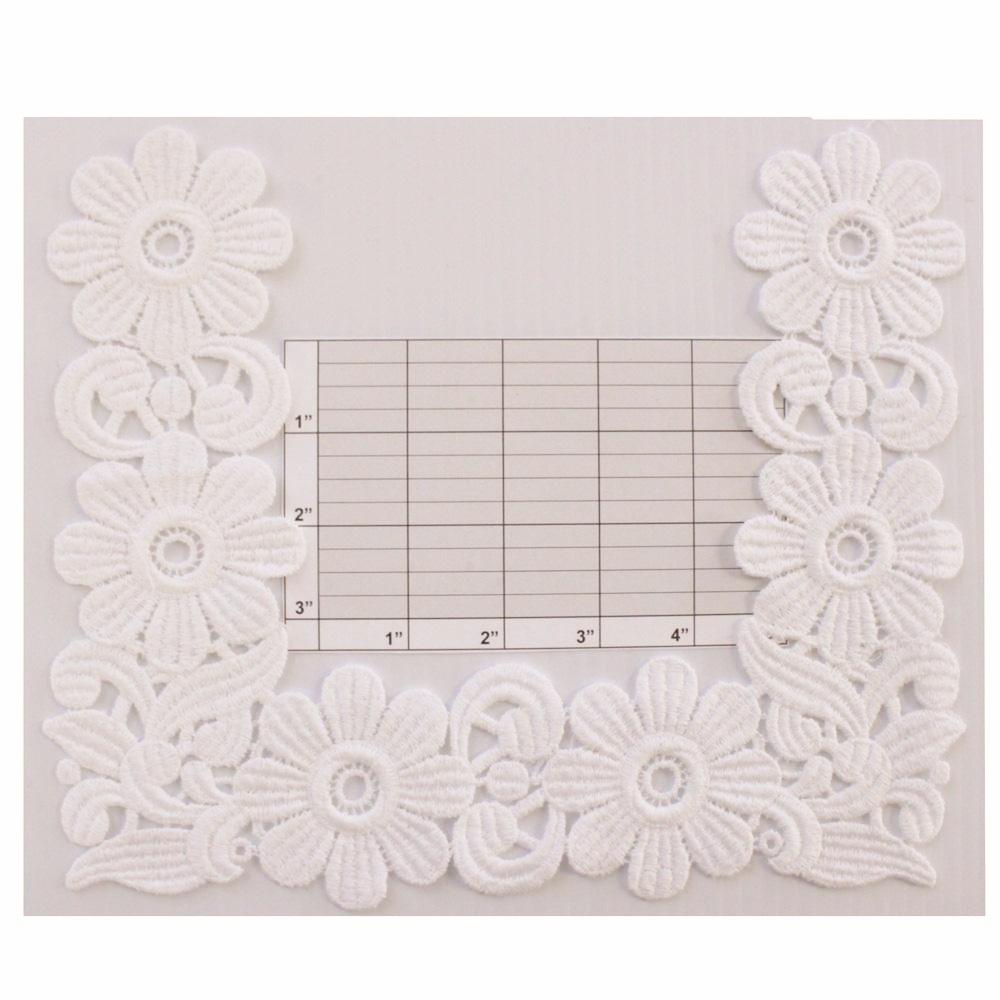 Large Venice Lace Square Flowers Motif