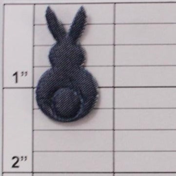 Stripe bunny applique 2 colors ( 6 per bag )