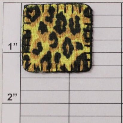 Leopard print shape appliques 4 styles
