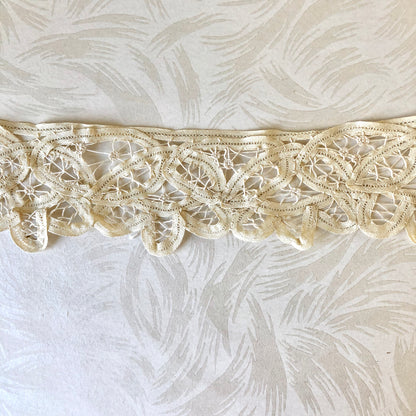 Wide Battenburg Lace Edging 3-1/2"