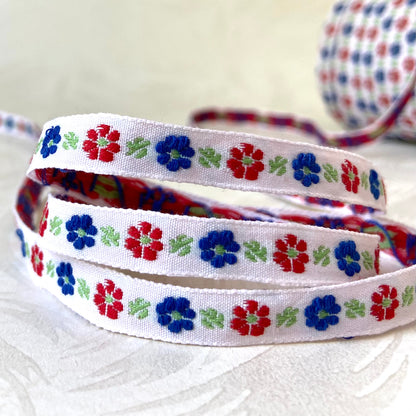 Narrow Flowers Jacquard 3/8"-1/2" - 9 Colorways