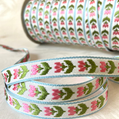 Narrow Tulips Jacquard 1/2" - 3 Colorways