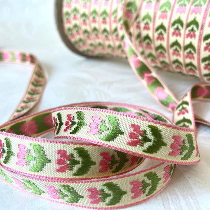 Narrow Tulips Jacquard 1/2" - 3 Colorways