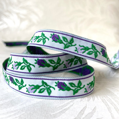 Rosebuds Jacquard 5/8" - 11 Colorways