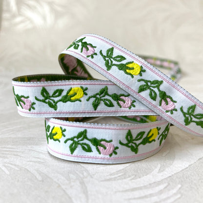Rosebuds Jacquard 5/8" - 11 Colorways