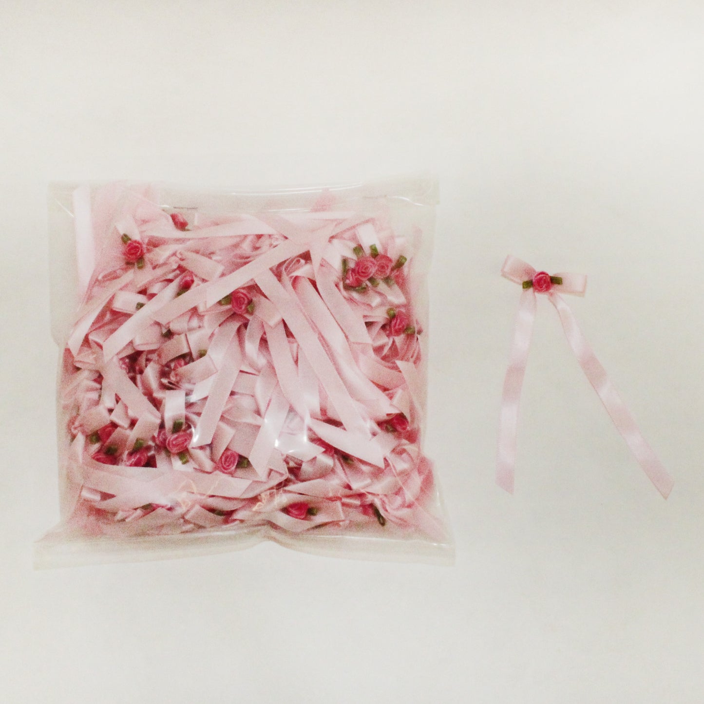 Satin Bow w/ center Flower 144 pieces (#56)