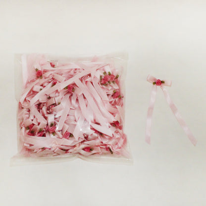 Satin Bow w/ center Flower 144 pieces (#56)