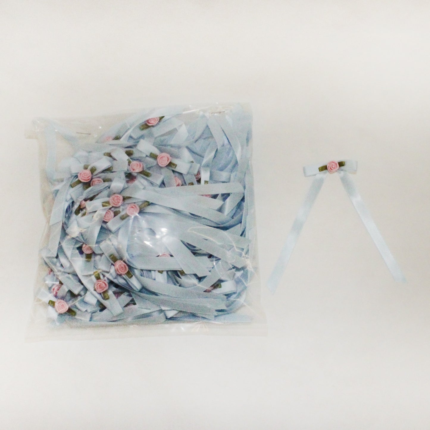 Satin Bow w/ center Flower 144 pieces (#56)