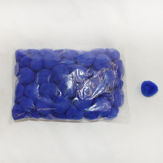 Large Royal Blue Pom-Poms
