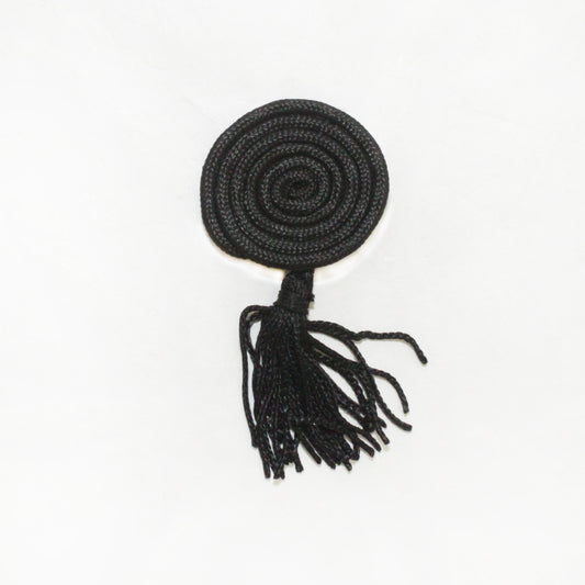 1.5" Black Coil Tassel