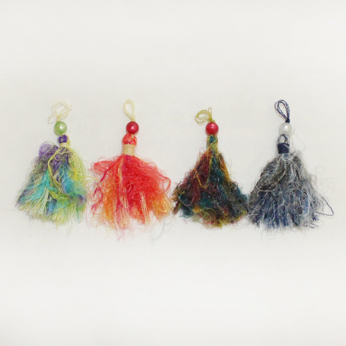 3" Chenille Chainette Eyelash Tassels